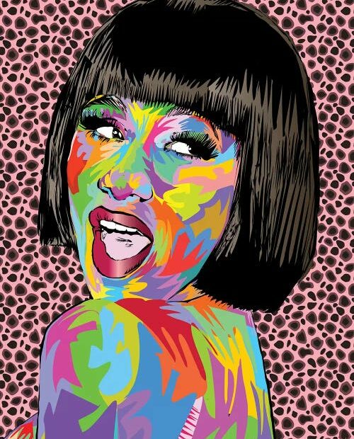 Cardi B. Canvas Print By Technodrome1 | Icanvas