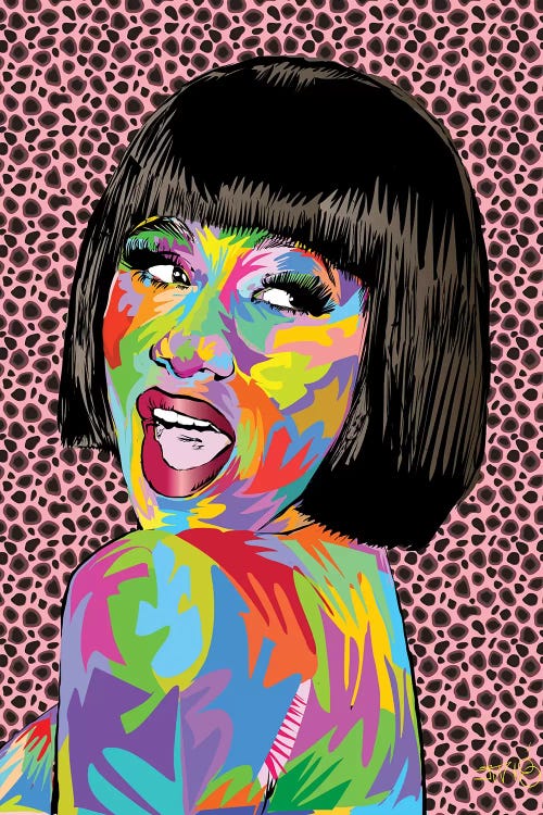 Cardi B. Canvas Print By Technodrome1 | Icanvas