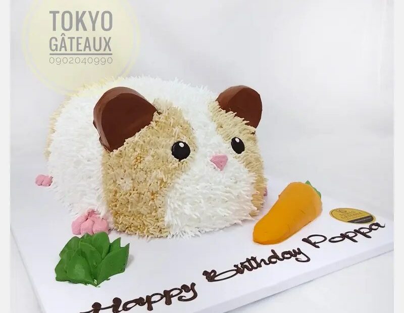B3D40 - Bánh Sinh Nhật Bé Chuột Hamster Sz22*28 - Tokyo Gateaux - Đặt Bánh  Lấy Ngay Tại Hà Nội