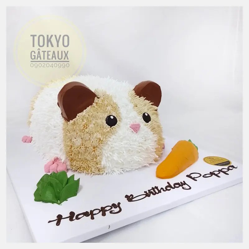 B3D40 - Bánh Sinh Nhật Bé Chuột Hamster Sz22*28 - Tokyo Gateaux - Đặt Bánh  Lấy Ngay Tại Hà Nội