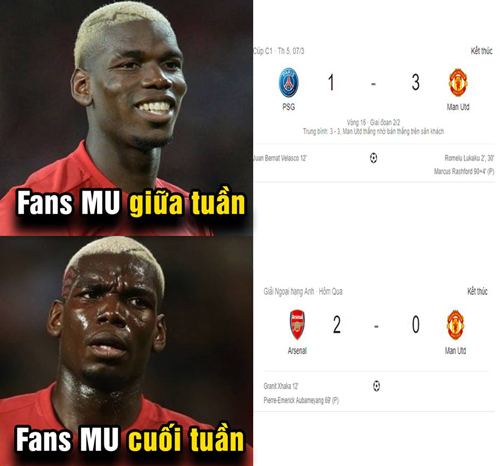 Ảnh Chế Fan Man Utd 'Bơi Vào Hang' Sau Trận Thua Arsenal - Vnexpress