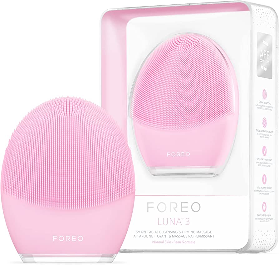 Foreo Luna 3 Normal Skin | Facial Cleansing Brush | Firming Face Massager  Electric | Ultra-Hygienic Skin Care | Travel Friendly Face Exfoliator |  Silicone Brush For Clear Skin | App-Connected : Amazon.Co.Uk: Beauty