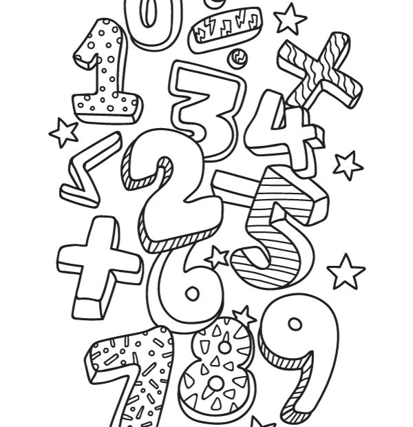 Free Printable Math Coloring Page. Download It From  Https://Museprintables.Com/Download/Coloring-Page/Math/ | Math Coloring,  Math Drawing, Math Doodles