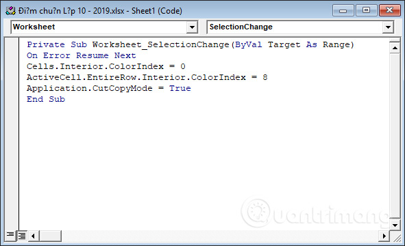 Cách Tự Động Tô Màu Hàng, Cột Trong Excel