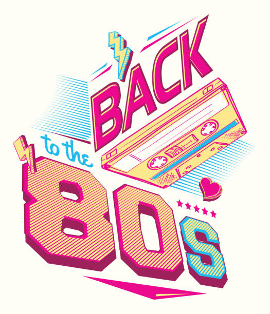 Back To The 80S Retro Party Poster Design Stock Illustration - Download  Image Now - 1980-1989, Back, Poster - Istock
