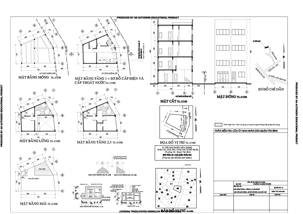 Bản Vẽ Xin Phép Xây Dựng Mẫu File Cad - Máy Phay, Tiện Cnc