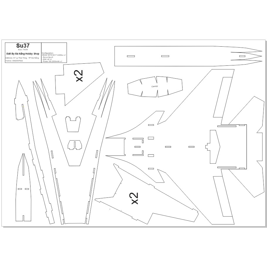 Giảm Giá Bản Vẽ Máy Bay Chiến Đấu - Su37 - Beecost