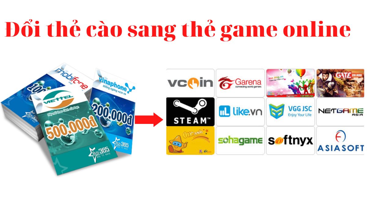 Đổi Thẻ Cào Sang Thẻ Game Online Đơn Giản Chỉ Với 3 Bước