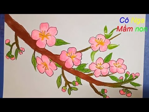 Vẽ Hoa Đào - Ve Hoa Dao - Draw Peach Blossom - Youtube
