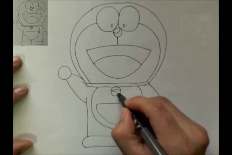 Cách Vẽ Doraemon Đơn Giản - How To Draw Doraemon - Anime+ - Youtube