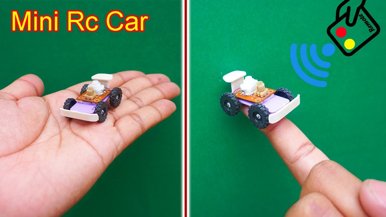 How To Make A Mini Remote Control Rc Car | World'S Smallest High Speed Rc  Racing Car | Rc Car Diy - Youtube