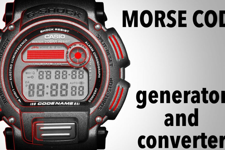 Casio Dw-8800Bj-8Jf Codename Series G-Shock Watch Review | Morse Code Tool  - Youtube