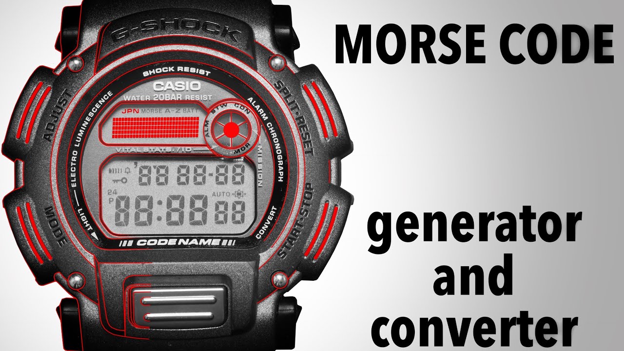 Casio Dw-8800Bj-8Jf Codename Series G-Shock Watch Review | Morse Code Tool  - Youtube