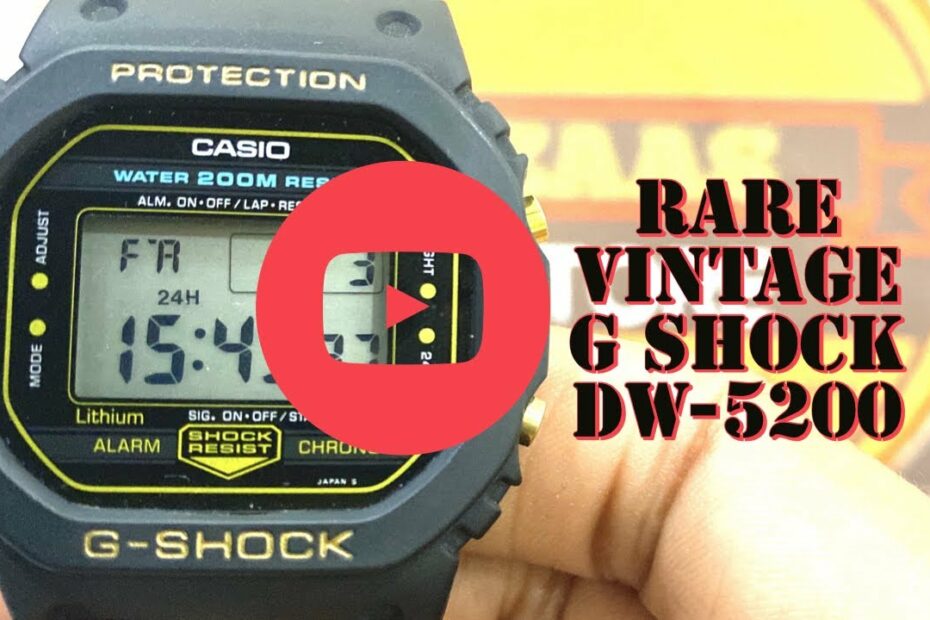 Super Rare Vintage G Shock Dw-5200 - Youtube