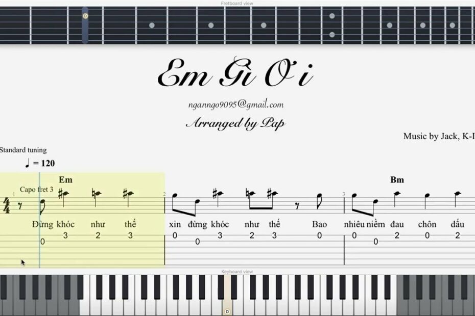 Guitar Full Tab] - Em Gì Ơi | Jack, K-Icm - Youtube