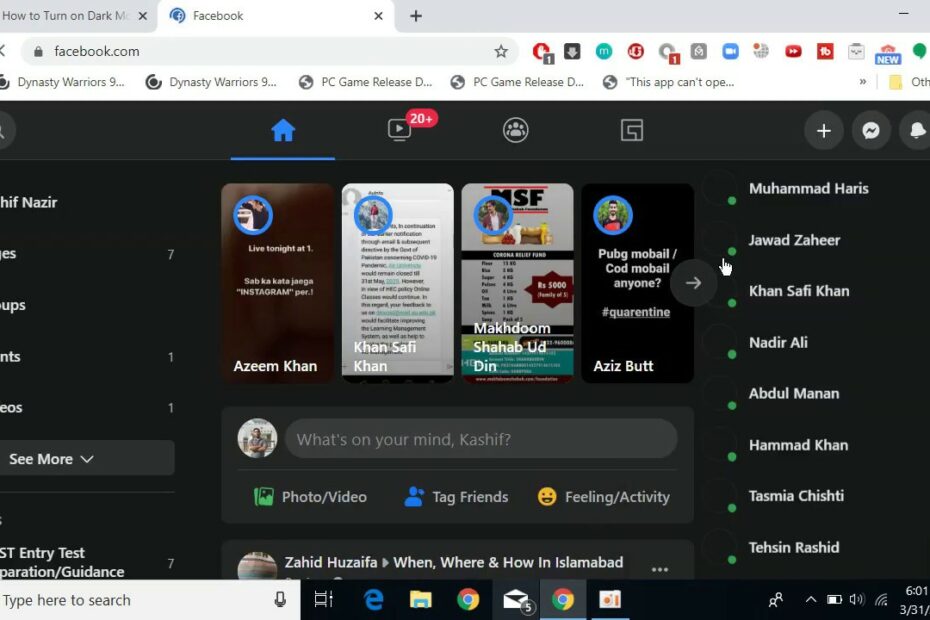 How To Enable Dark Mode On Facebook Pc (2021) - Youtube