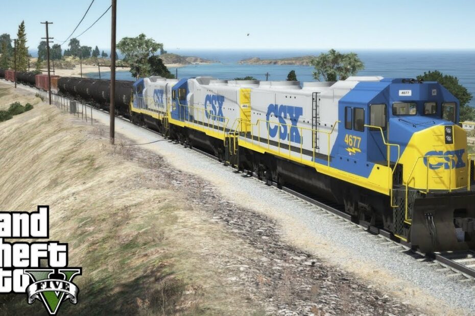 Csx Railroad Engineer Driving A Locomotive - Gta 5 Train Simulation Mod -  Youtube