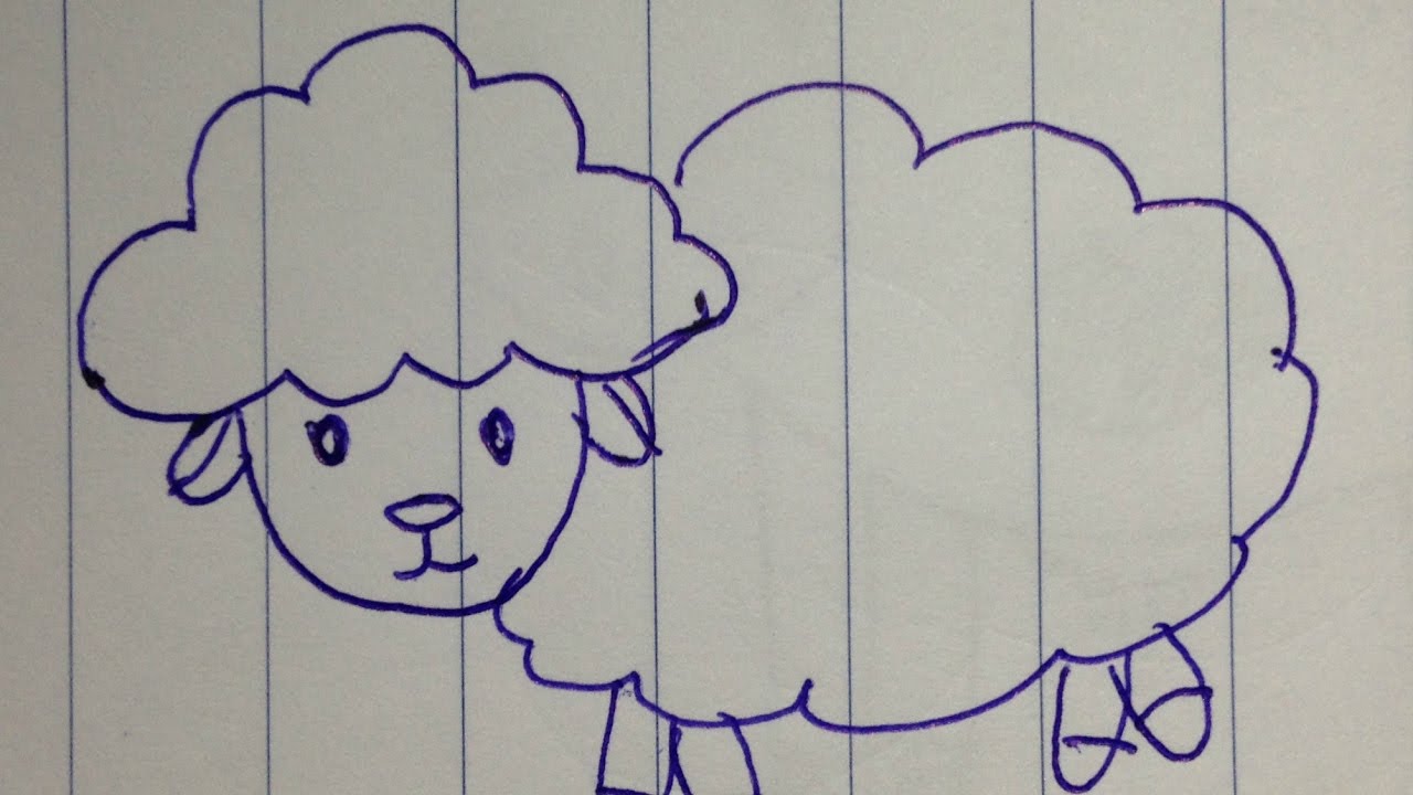 Cách Vẽ Con Cừu Đơn Giản Cho Bé Cho Bé Học Vẽ - How To Draw Sheep Easy -  Youtube