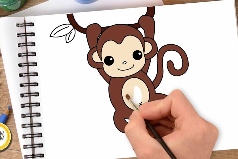 Hướng Dẫn Cách Vẽ Con Khỉ - Tô Màu Con Khỉ - How To Draw A Monkey - Youtube