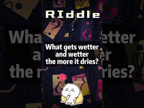 🌧️Riddle: The Wetter It Gets, the More It Dries💧 #ytshorts #brainteaser #riddles