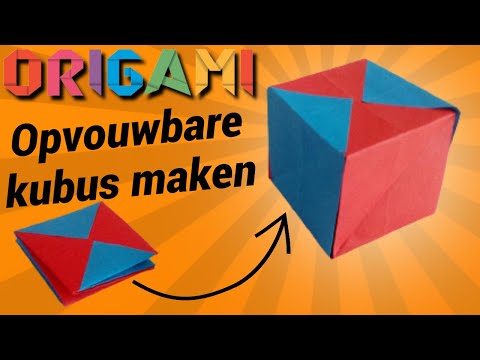 Opvouwbare kubus maken - Origami