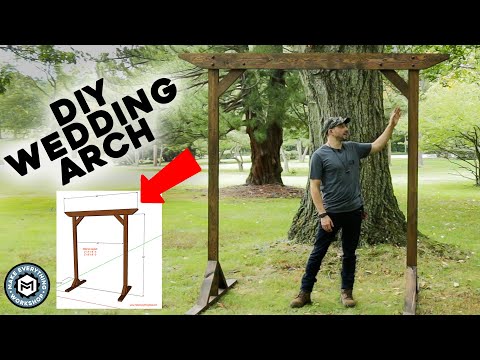 DIY Wedding Arch - Easy Woodworking Project