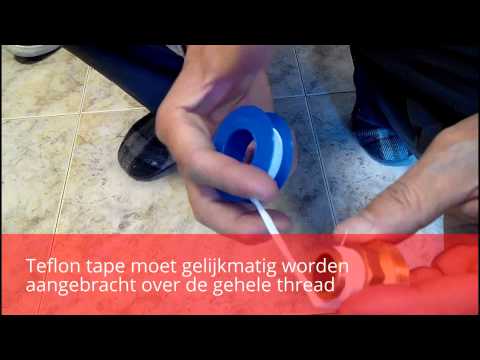 Hoe te teflon tape PTFE correct te gebruiken