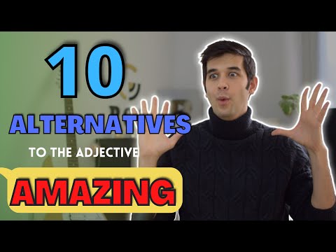 What are the most common synonyms of amazing ?