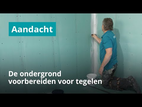 Ondergrond voorbereiden voor het plaatsen van tegels in de badkamer