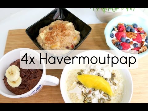 4x Havermoutpap - Recept voor Gezond Ontbijt