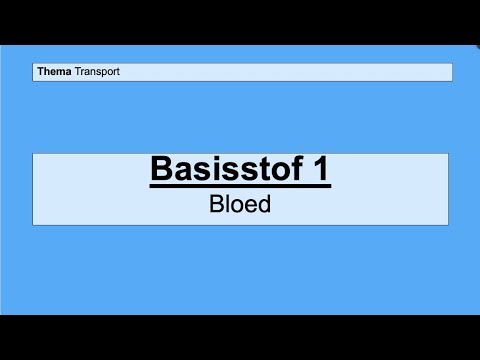 VMBO 4 | Transport | Basisstof 1 Bloed