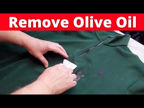 How to Remove Olive Oil Stains From a Sweater