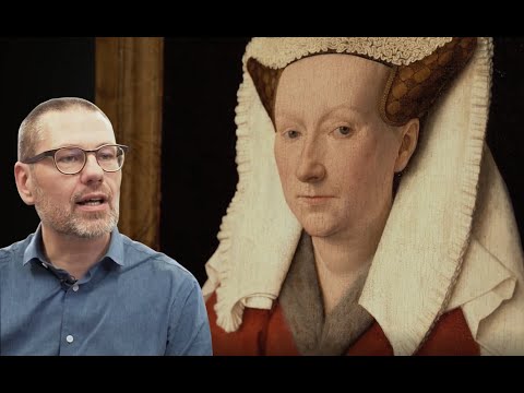 MA-XRF scanning op Portret van Margareta Van Eyck, geschilderd door Jan Van Eyck