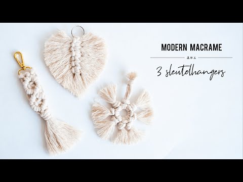 3 DIY Macramé Sleutelhangers | IMAKIN