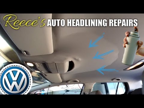 VW Golf Roof Lining Falling Down FIX -- VOLKSWAGEN Headliner Repair