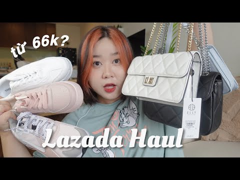 LAZADA HAUL | GẦN 5 TRIỆU TIỀN TÚI VÍ GIÀY LOCAL BRAND TRÊN LAZADA TỪ 66K? | kieuchinh2706