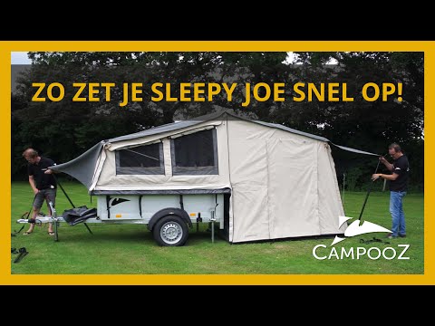 Campooz vouwwagen Sleepy Joe super snel opzetten in 13 stappen - instructie