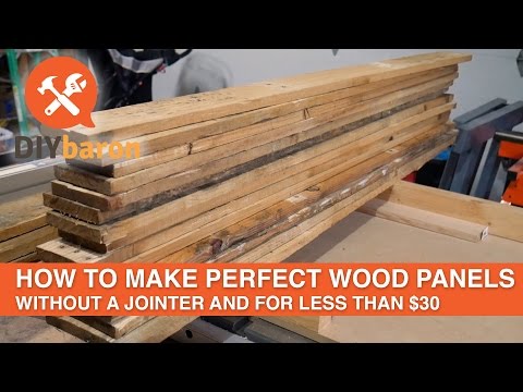 How to make perfect wood panels without a jointer for less than $30