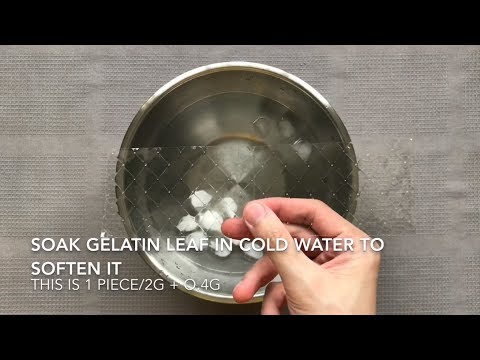 How to use gelatin leaf