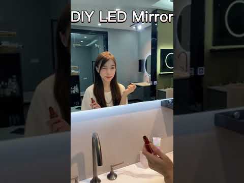 DIY LED Mirror | Make Up Mirror with LED Lights and Touch Switch