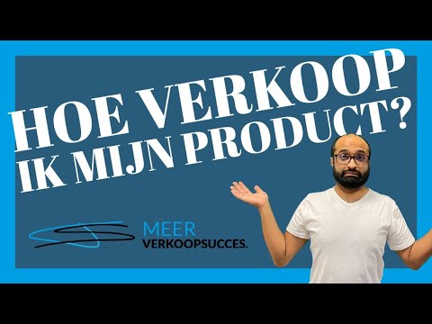 Hoe verkoop ik een product?