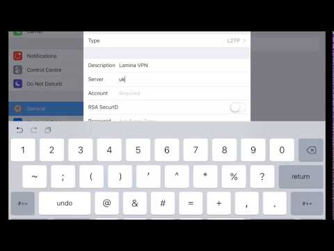 Set Up VPN on an iPad