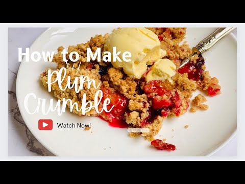 Plum Crumble Recipe, quick and easy | Prajitura cu prune