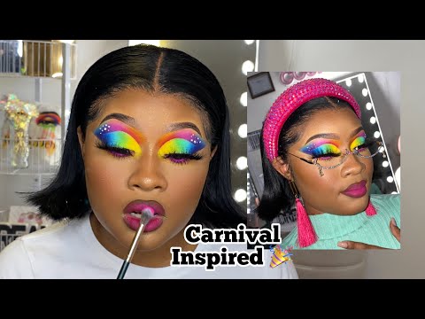 Carnival Inspired Cut Crease // Makeup Theropy