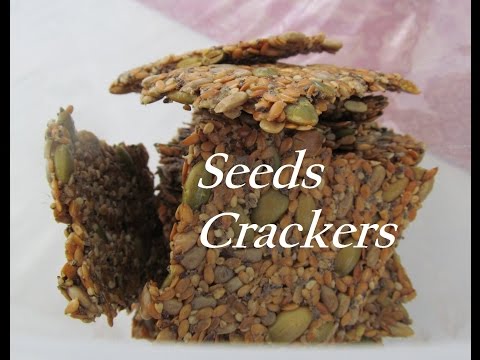 How To Make Multi Seeds Crackers/ Gluten Free and Vegan/ #Recipe133CFF