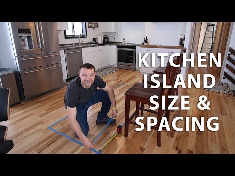 Kitchen Island Size and Spacing Ideas