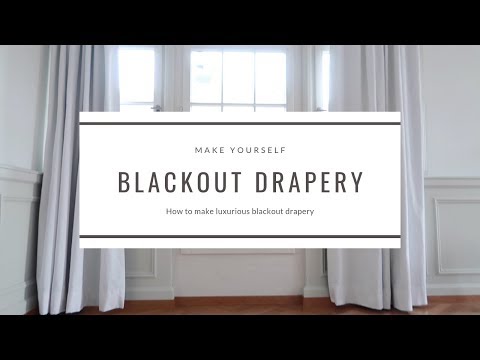 How to sew blackout curtains