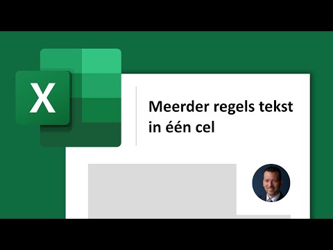 Excel meerdere regels tekst in één cel (in 90 seconden, 2 manieren)