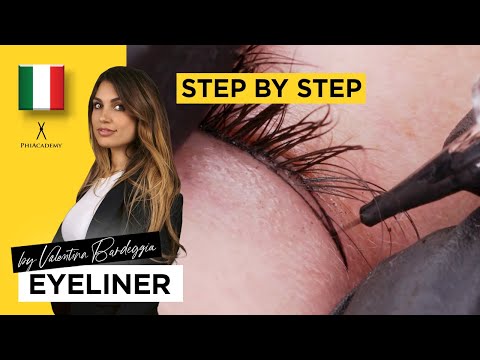 Permanent Makeup Eyeliner| Eyeliner tattoo procedure by PhiAcademy| Permanent eyeliner| PhiContour