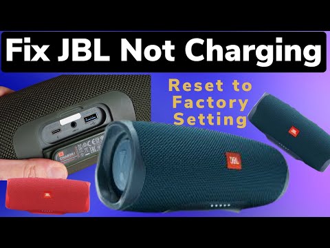 How to Fix NOT CHARGING JBL SPEAKER  AND RESET TO FACTORY SETTINGS I Yes it works